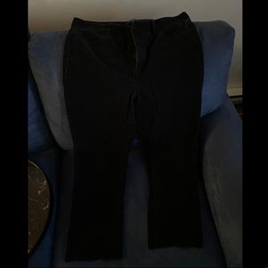 Black corduroy pants